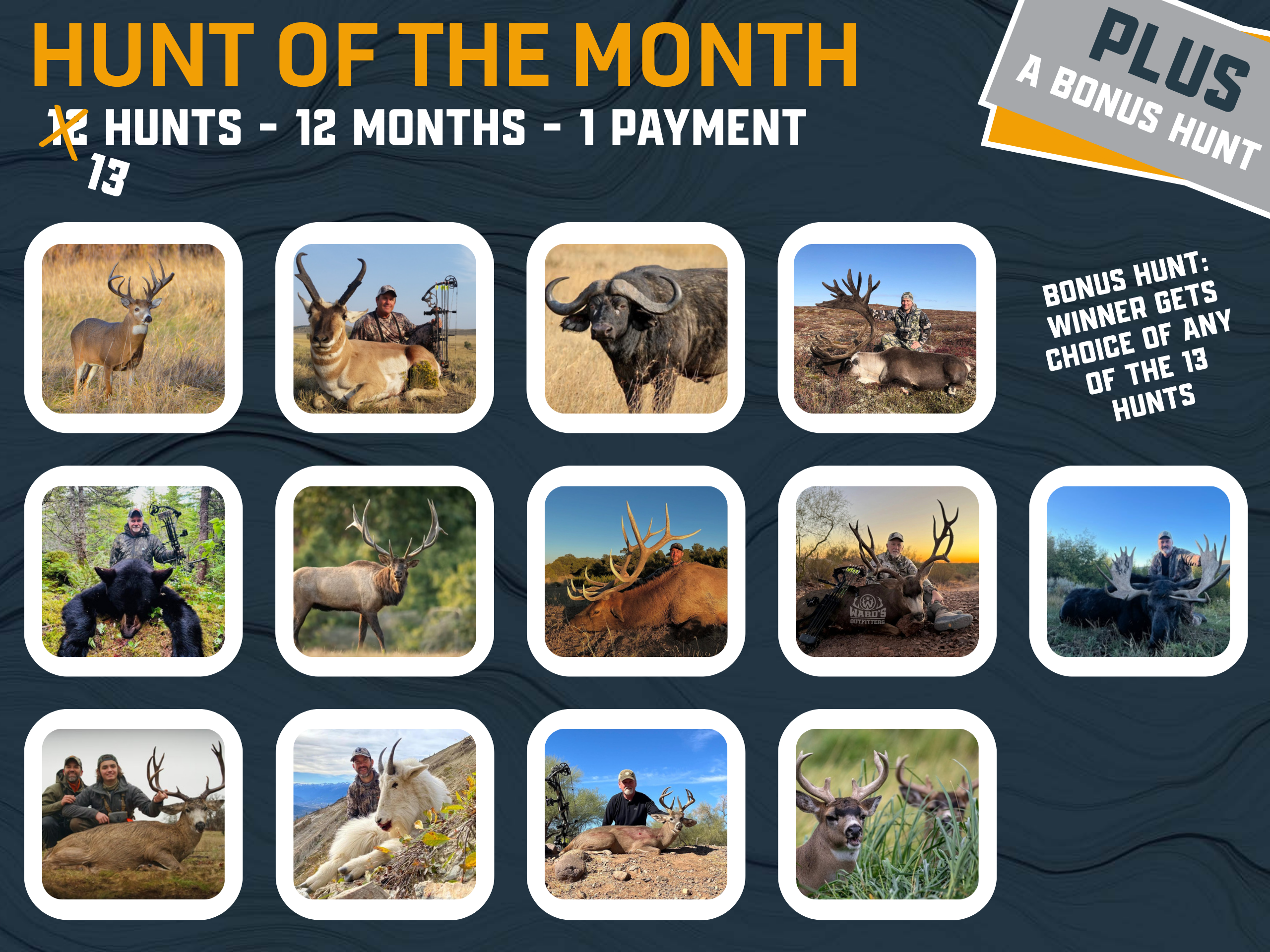 HUNT OF THE MONTH RAFFLE
