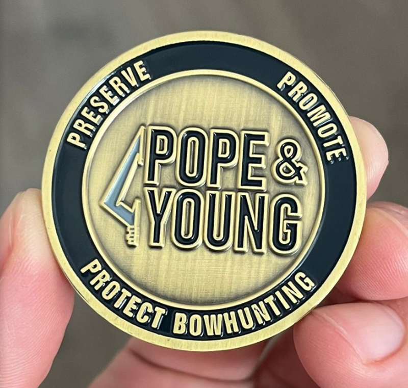 
Pope & Young Challenge Coin
