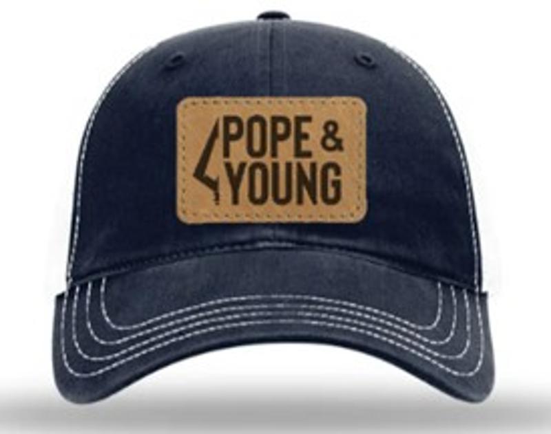 
Pope & Young Leather Patch Cap